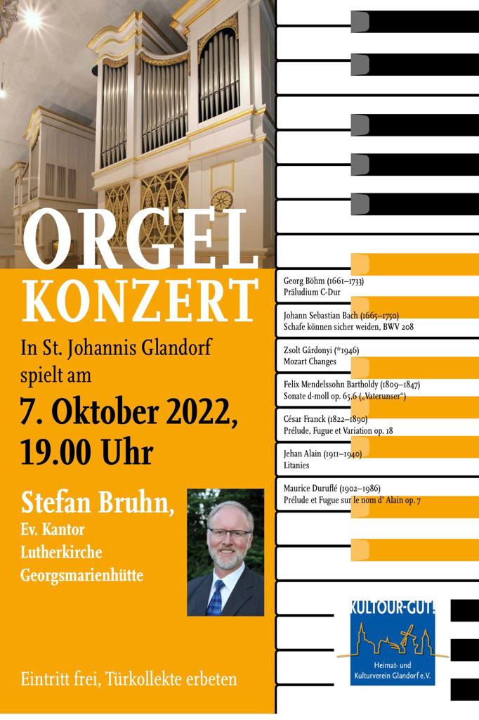 Orgelkonzert in der St. Johannis Kirche Glandorf