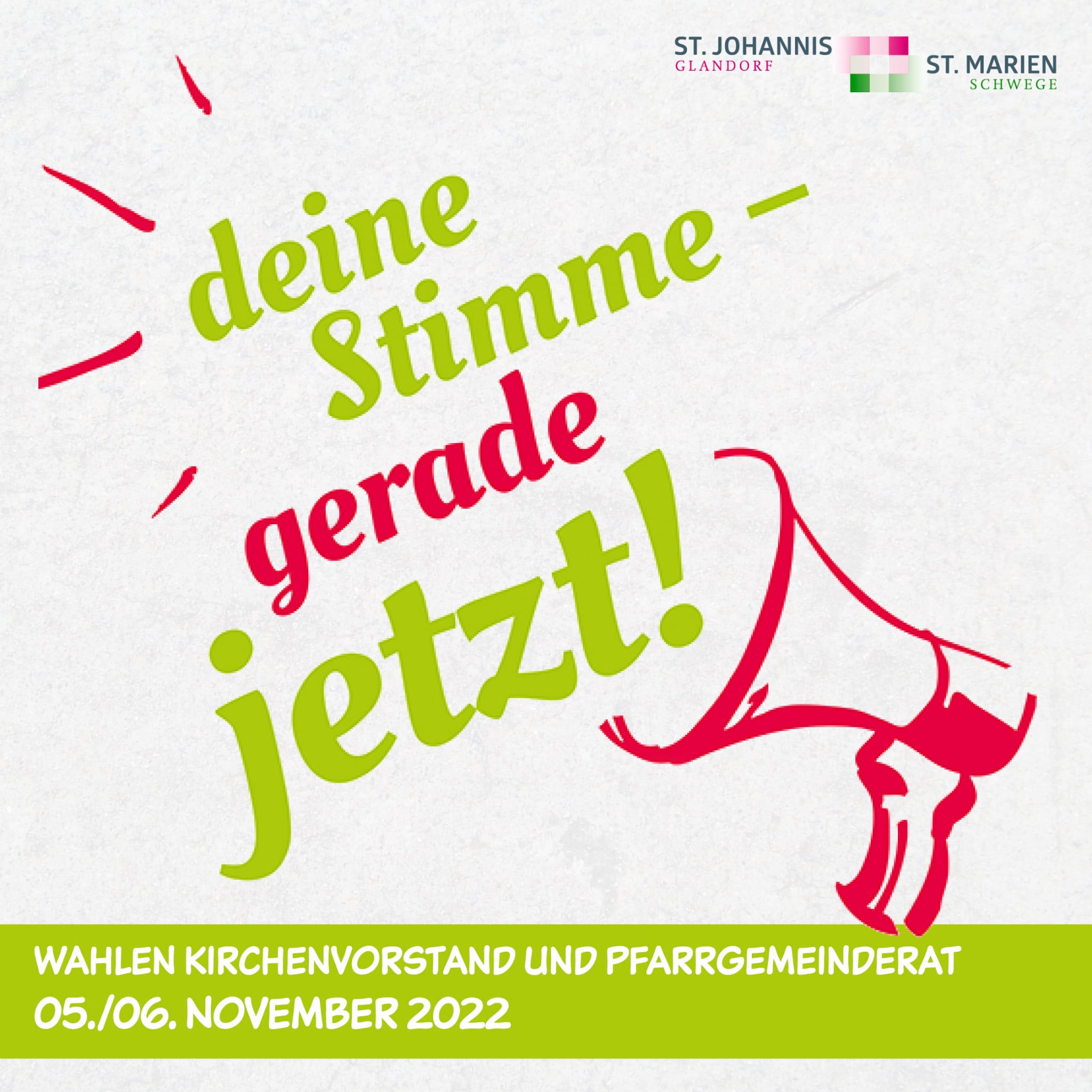 Wahlen Kirchenvorstand und Pfarrgemeinderat am 05. + 06.11.2022