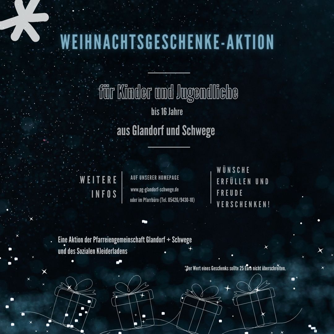 Weihnachtsgeschenke-Aktion 2023