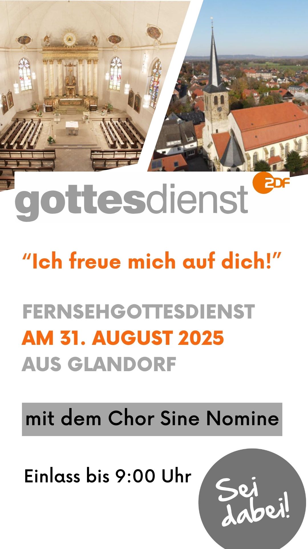 Rund um den Fernsehgottesdienst am 31. August