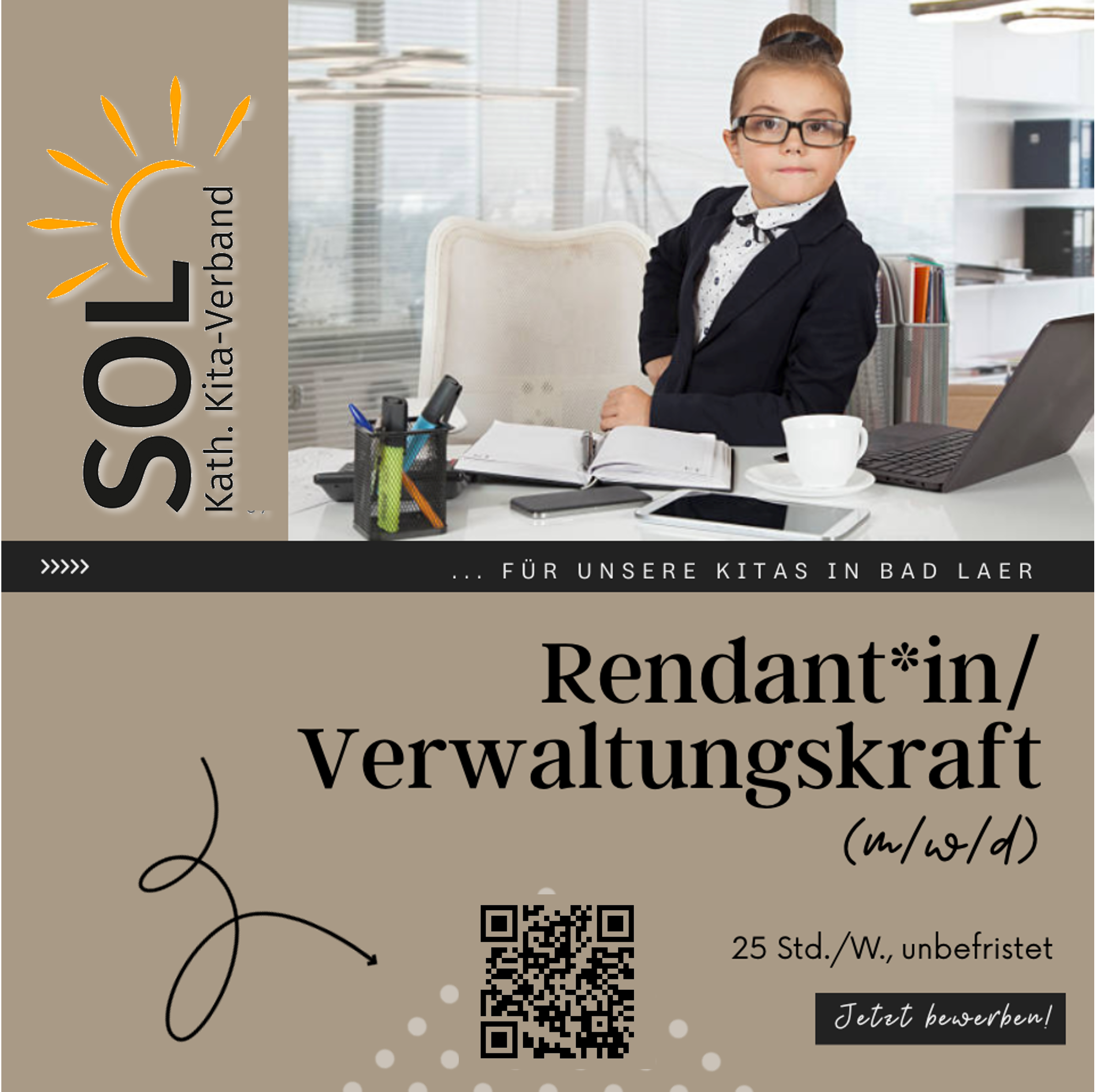 Der KitaVerband SOL sucht…