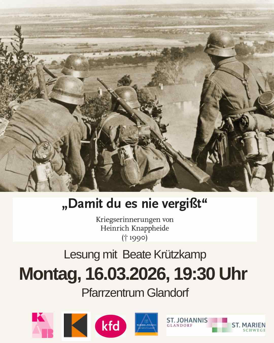 Damit du es nie vergißt