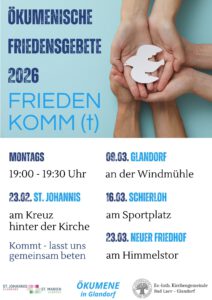 Ökumenische Friedensgebete in der Fastenzeit