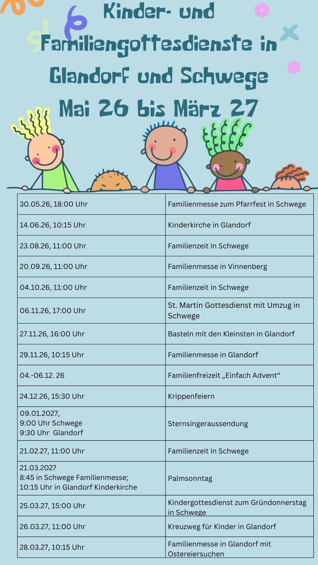 Kinder- und Familiengottesdienste