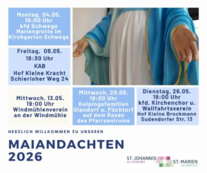 Maiandachten 2026