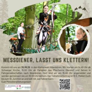 Messdiener, lasst uns klettern